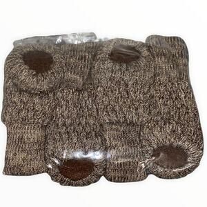 NWT Dog Grip Socks XS Small‎ Non Slip Paw Protector Brown Knit